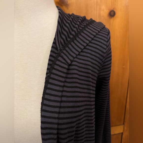 Splendid striped hooded waffle weave cardigan, size S, excellent condition - Picture 3 of 4